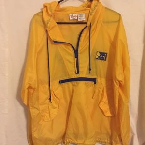 Vintage Yellow Disney Mickey Mouse Windbreaker
